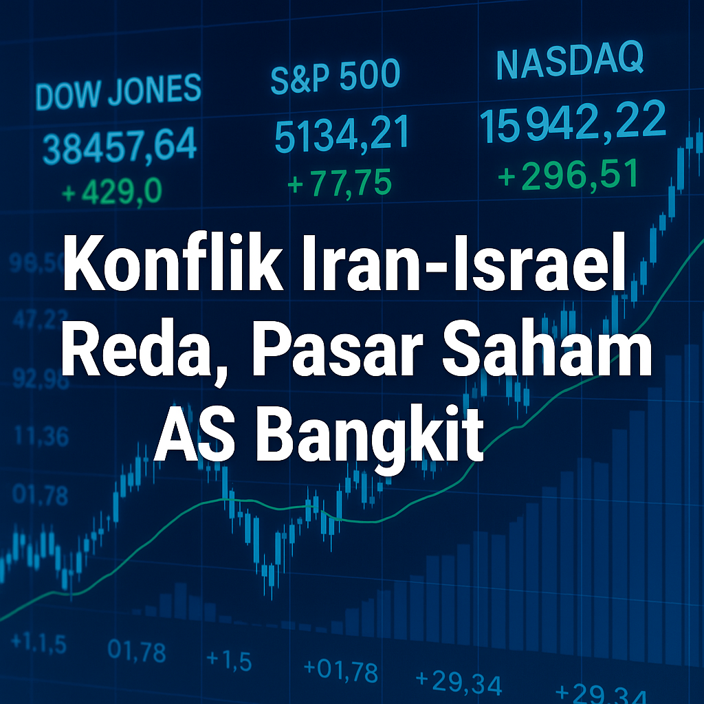 Konflik Iran-Israel Reda, Pasar Saham AS Bangkit
