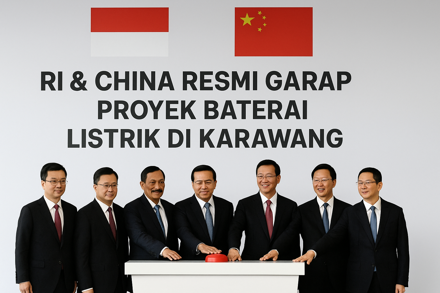 RI & China Resmi Garap Proyek Baterai Listrik di Karawang