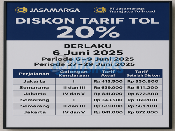 Diskon Tarif Tol Berlaku